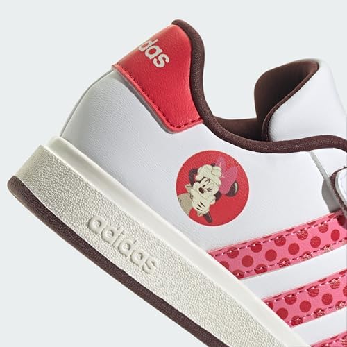 adidas Unisex Çocuk GRAND COURT MINNIE EL C Ayakkabı - Düşük Taban (Futbol Dışı) FTWWHT/PNKFUS/PURRUB 31 - Görsel 4