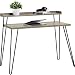 Ameriwood Home Haven Retro Desk with Riser, Weathered Oak