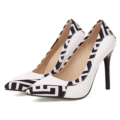 Women's Fashion Stilettos High Heels Dress Pumps Pointed Toe Slip On Office Elegant Sexy Pump Shoes2