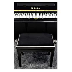 Classic Cantabile banquette de piano noyer foncé mat - Les Beatles, Paul McCartney, John Lennon, RIngo Starr, George Harrison Classic Cantabile banquette de piano noyer foncé mat – Image 4