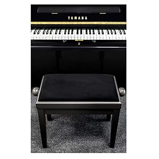 Classic Cantabile banquette de piano noyer foncé mat - Les Beatles, Paul McCartney, John Lennon, RIngo Starr, George Harrison Classic Cantabile banquette de piano noyer foncé mat – Image 4