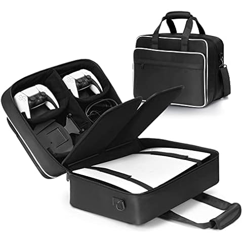 PS5 Host Carrying Case for PS5 Console and Accessories,Case for Playstation 5 Disk/Digital Edition,High Quality Waterproof Oxford Fabric,Thick Filling,Shockproof and Moisture-Proof Cover