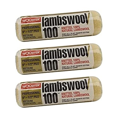 Wooster R291-9 Lambswool Roller Cover 3 Pack