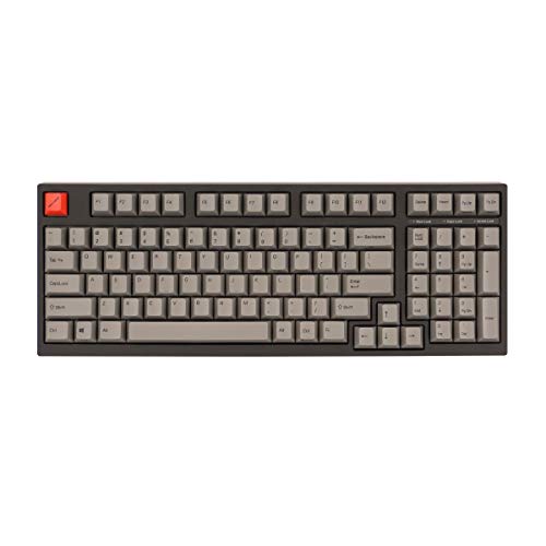 アーキス 省スペース メカニカル キーボード Maestro2S 英語US配列 キー数 : 98 キートップ引き抜き工具 付属 スイッチ : CHERRY 静音赤軸 AS-KBM98/SRGBWP