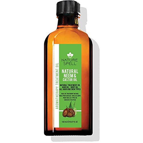 Nature Spell Aceite de tratamiento de neem y ricino para cabello y cuerpo, 150 ml Cover