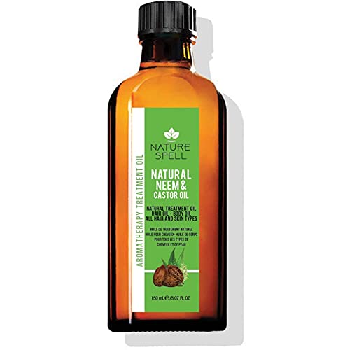 Nature Spell Neem & ricinolja för hår och kropp, 150 ml