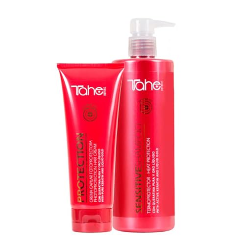 Tahe Pack Solar: Champú Sensitive 400 Ml. + Protection Botanic Solar 200 Ml. | Protección solar y regeneración capilar. | Gafas de sol de regalo.