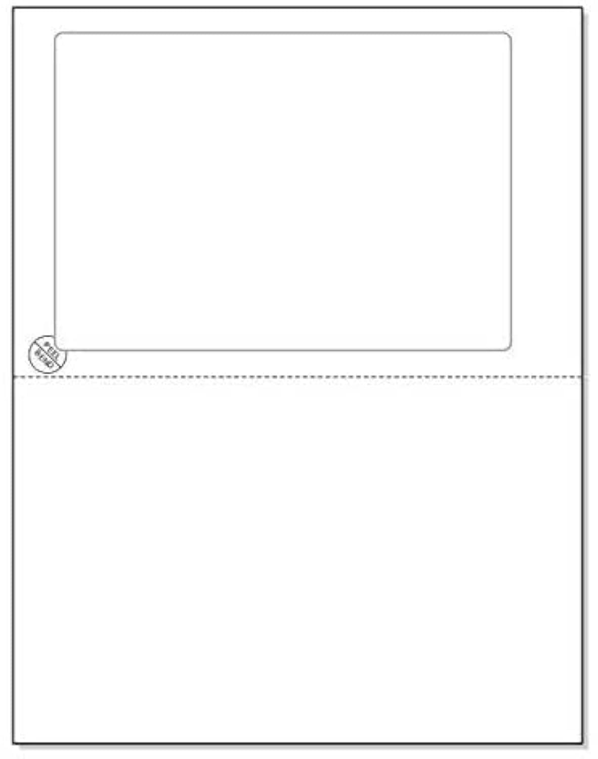 NextDayLabels - Click Ship Integrated Labels with Tear Off Receipt, Designed for Printing Online Labels. 8-1/2" x 11" Sheet with one Label 6.8125" x