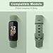 Vancle 4 Pack Bands Compatible with Fitbit Inspire 3 Bands for Women Men, Sport Silicone Adjustable Replacement Straps for Fitbit Inspire 3 Fitness Tracke (Black/Navy Blue/Pine Green/Starlight)