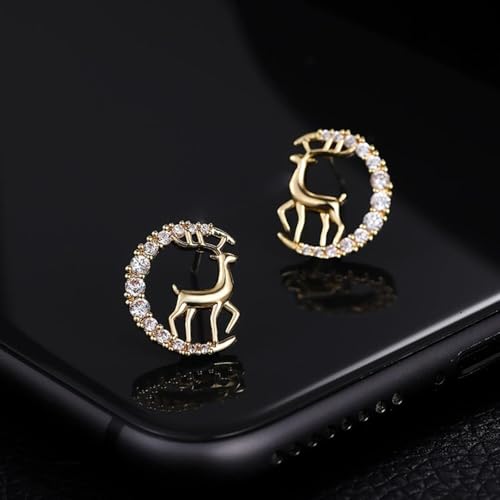 Boucle d'oreille pour les filles style cerf, le cadeau idéal