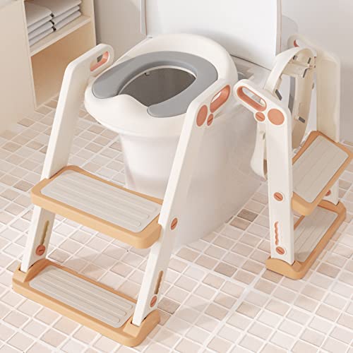 KORIMEFA Potty Training Seat Toilet Seat Kids Potty Seat with Steps