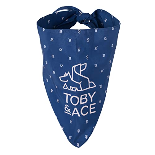 Dog Bandana Gift Washable Blue Dog Bandana Bib Double Reversible Kerchief Scarf Adjustable Accessories #TOP5