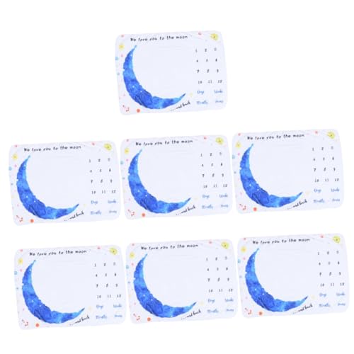 Kisangel 7 Piezas Manta Hito Mantas para Niños Pequeños Manta De Crecimiento del Bebé Manta Mes Recién Nacido Manta De La Edad del Mes Guardería Manta De Fondo Suave Niño Pequeño Franela