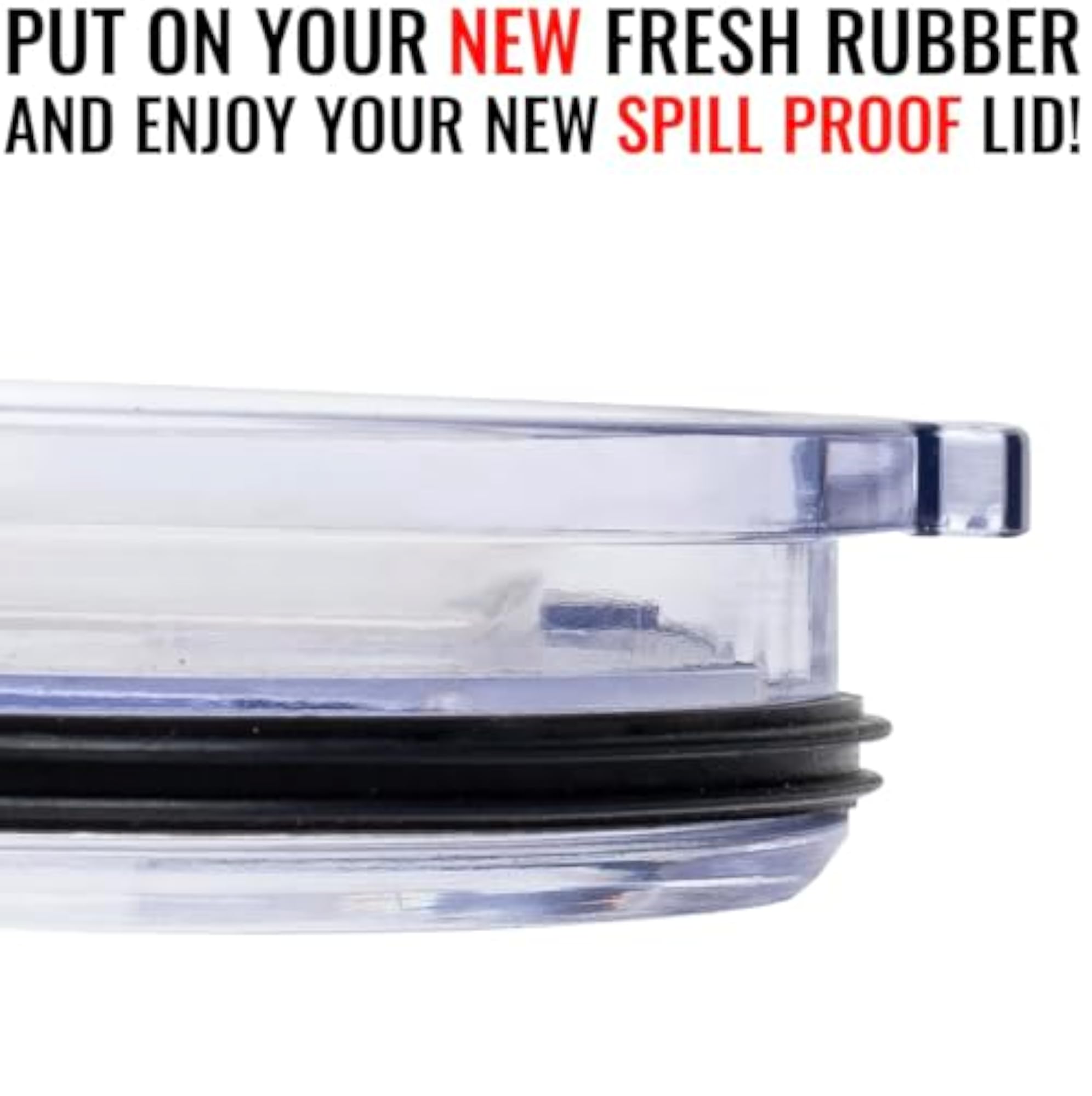 Pack of 2-30 oz Replacement Rubber Lid Ring