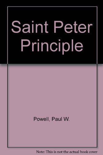 Saint Peter Principle 0805452990 Book Cover