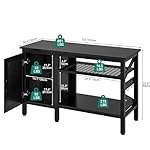 YITAHOME 55-75 Gallon aquarium stand with Power Outlets, Heavy Duty Metal Fish Tank Stand, Cabinet for Fish Tank Accessories Storage suitable for Fish Tank, Turtle Tank, 880LBS Capacity, Black - Image 2