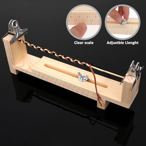 Fabricante de pulseiras de madeira, pulseira ajustável, em forma de U, com 2 braçadeiras, ferramenta