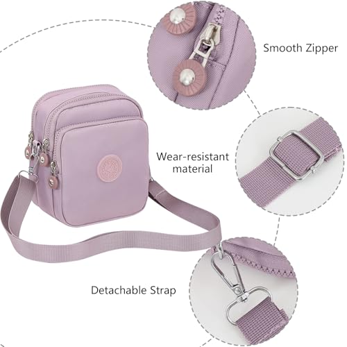 Bolso cruzado pequeño bolsa pequeña ligera e impermeable con correa ajustable 4