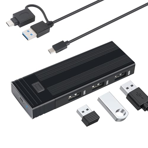 Carcasa externa Fanblack para SSD M.2 NVME SATA USB 3.2 Gen 2 miniatura 1
