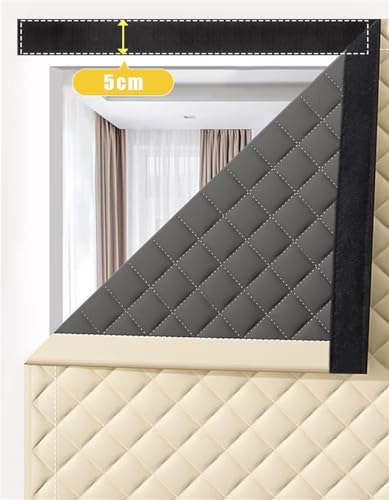 SK Studio Thermal Insulated Door Curtain Noise Reduction Room Divider Curtain for Hallways Patio Doors Beige 80x180cm - Image 4