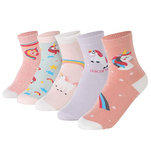 Image of Baby Toddler Little Big Kids Girls Cute Cotton Crew Socks