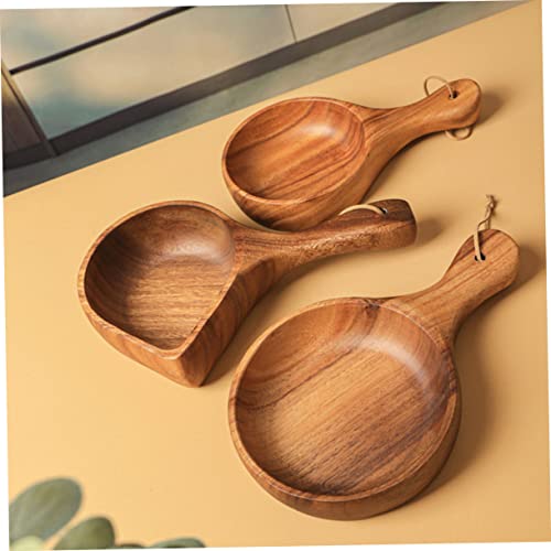 BESTOYARD tigela de macarrão instantâneo de madeira cumbuca sopa fruteira de madeira pequeno recipie