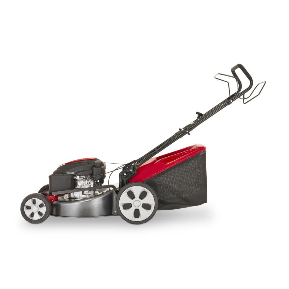 Mountfield Tosaerba a Benzina Semovente SP53 a, 166 cc, 51 cm – Regolazione Altezza Centralizzata, Funzione Mulching, Manubrio Pieghevole – Per Giardini fino a 650 m²