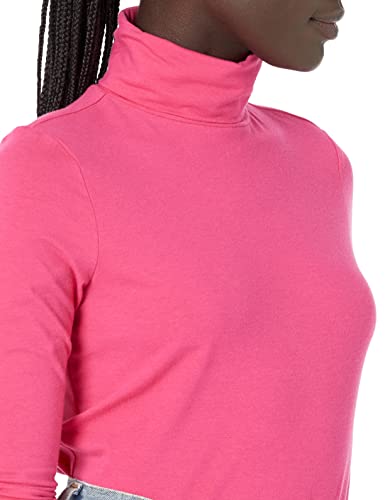 Amazon Essentials Women's Long-Sleeve Turtleneck (Available in Plus Size), Hot Pink, Large3