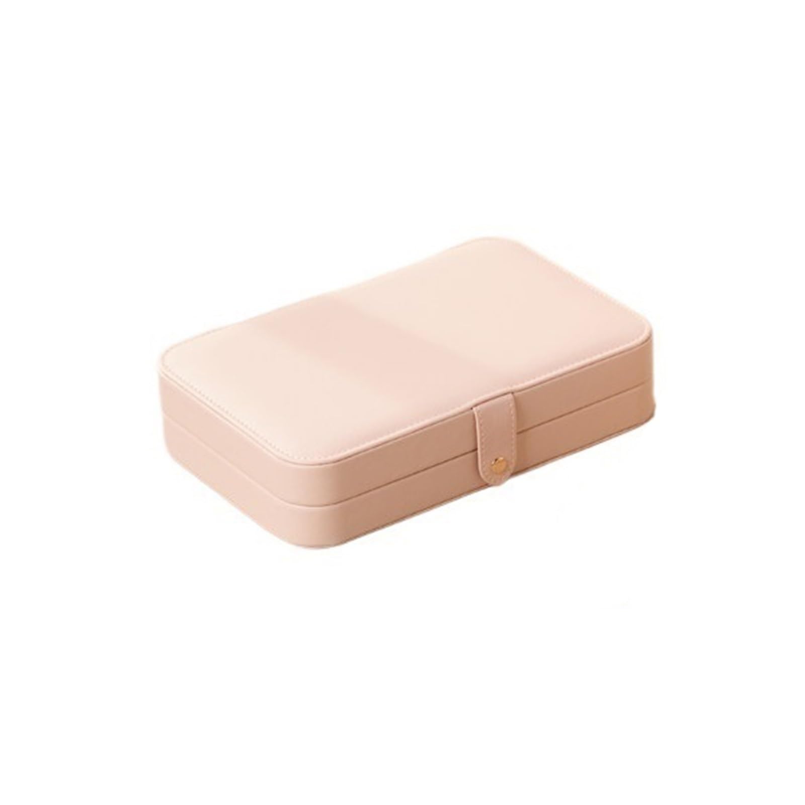 CLQYXRMVC Jewelery Box Desktop Leather Jewelry Box Organizer Case For Necklaces Rings Earrings Bracelets Jewellry Organizer Case(Apricot)