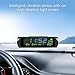 DIMITU Solar Car Digital LCD Clock & Temperature Display Dashboard Clocks Backlight Electronic Screen Temperature Clock