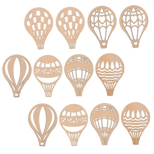 Angoily 24pezzi Fette Di Legno Fai Da Te Decorazioni Ciondoli Sospesi Palloncino Graffiti Artigianali in Legno Per Ragazza