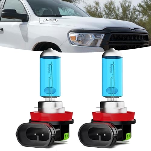 Image of Fog lights Fit For Dodge Ram 2019-2020 Halogen Headlight Bulbs,h11 Fog Lights Bright Lights Combo,Plug & Play,Pack of 2 (Dodge Ram 2019-2020 Halogen Fog Lights)