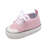 Baby Shoes,Infant Boys Girls Non-Slip Soft Sole Lightweight Sneakers,Unisex First Walking Shoes for 0-18 Months Toddler (A1/Light_Pink, 0-6 Months)