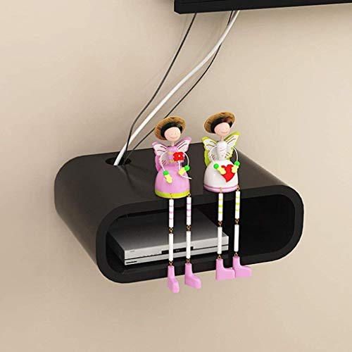 Schwimmend Fernseher Regal, einstellen Oben Box, Multifunktion W-LAN Router Regale, Wandhalterung Halterung zum Streaming Gerät Spiel