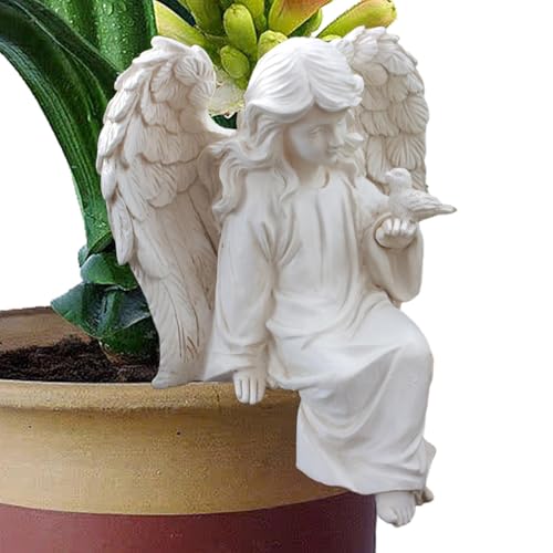 Engelstatuen für den Garten,Gartenengel - Outdoor-Harz-Engel-Dekor | Engelsstatue für den Garten, Vintage-Engelfigur für Terrasse, Rasen, Hof, Dekorationen