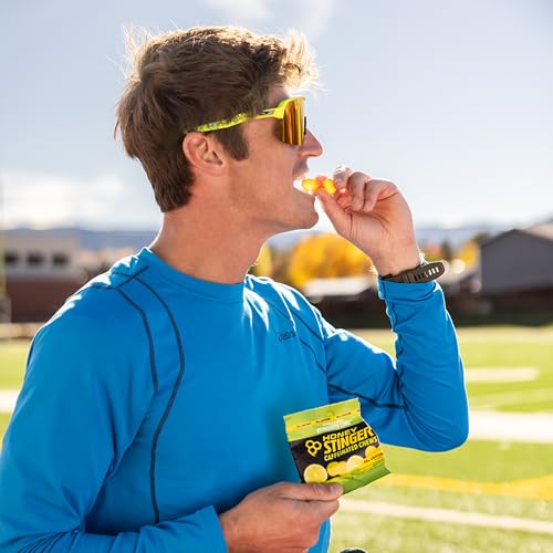 Image of Honey Stinger Stingerita Lime Caffeinated Energy Chew, Gluten Free, with Caffeine, for Exercise, Running and Performance, Sports Nutrition for Home & Gym, Pre and Mid Workout, 21.6 Ounces (Pack of 12) | sports-nutrition-endurance-and-energy-supplements