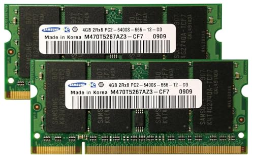Samsung 8 GB�L�b�g( 2 x 4 GB ) ddr2 pc2 ? 6400s SODIMM�m�[�g�p�\�R��������