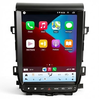 TMKJJDZ 12.1" Android Car Stereo for Toyota Alphard ANH20 2008-2014, 8-Core 8GB+128GB Touchscreen Radio Receiver with Wireless CarPlay Android Auto, GPS Navigation, Bluetooth, DSP (Model A)
