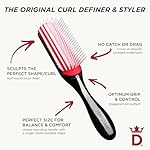 Denman D3 Original Curl Definer & Styler, Curly Hair Brush for Women & Men – 7 Row Detangling & Curl Defining Brush for Smooth Defined Curls - a precision Styling Brush for straight hair - Image 5