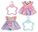 Produktbild BABY born 828243 Kleid 43 cm in rosa oder lila inklusive Kleiderbügel, 1 Kleid, Farbe nach Vorrat und nicht frei wählbar