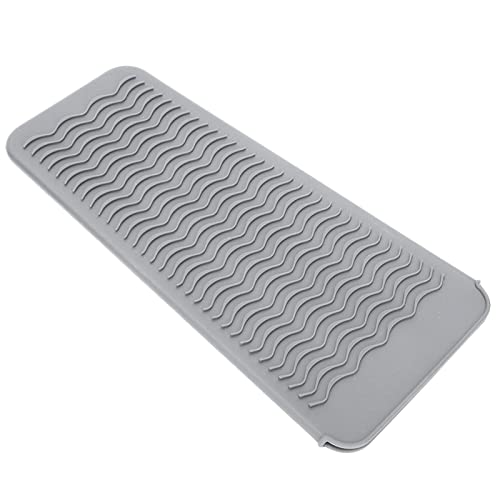 Funda resistente al calor para plancha de cabello silicona gris miniatura 4