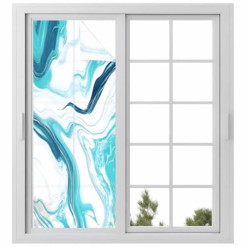 Película para ventana privacidad azul clara 23.6x59 in miniatura 1