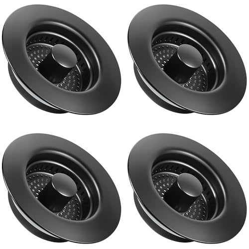 Filtre évier de cuisine anti-débris inox 304 noir mat américain x4