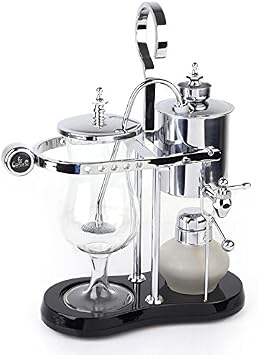 Diguo Coffee Belgian Belgium Luxury Royal Family Balance Syphon Coffee Maker Hook Type Handle Silver