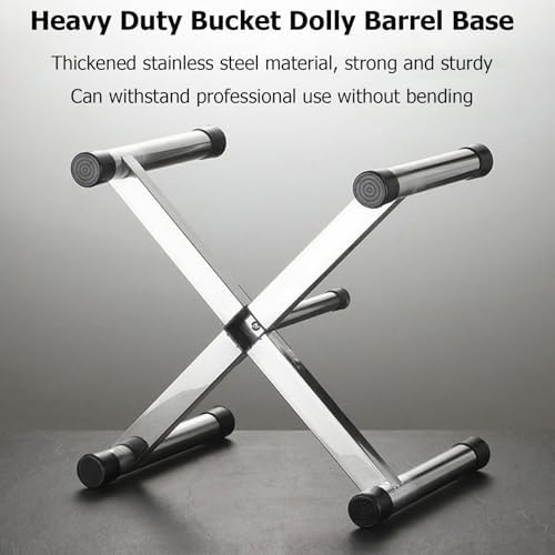 Heavy Duty Stainless Steel Fryer Grease Bucket Stand - Durable Water Collection Base, Commercial Food Storage, Fire Pit Rack, Kitchen Equipment, Outdoor Cooking Essential