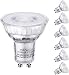 TORCHSTAR Dimmable LED MR16 GU10 Glass Spot Light Bulb, 5.3W (50W Equivalent), 3000K Warm White, 380 Lumens, UL and Energy Star Certified, 3 Years Warranty, Pack of 6