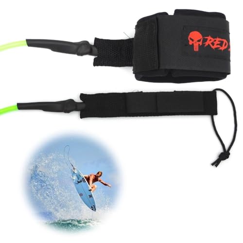 Strep Prancha De Surf Regular 6pés 6mm Leash Cordinha Surf (Verde)
