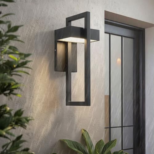 Lampe murale imperméable pour sécuriser et éclairer un escalier extérieur sombre