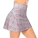 Pleated Tennis Skirts for Women with Pockets Shorts Athletic Golf Skorts Activewear Running Workout Sports Skirt (Pink Plaid, Small)