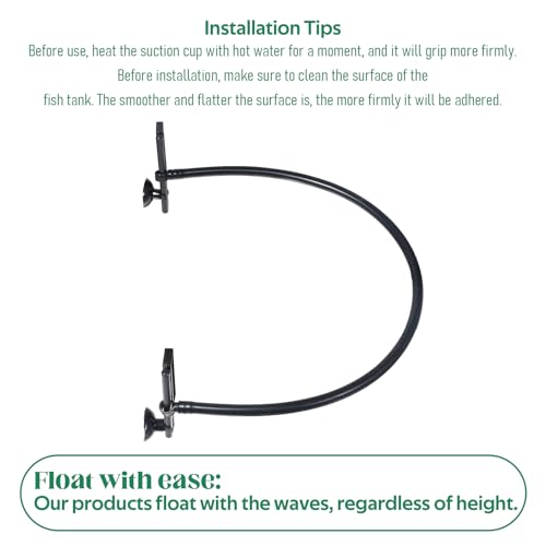 Image of Psyqtsuary Floating Plant Corral for Aquarium, Floating Plant Fence for Aquarium Accessories, Fish Tank Plant Fence Adjustable Height with Water Level, Suitable for All Floating Plants and Aquariums